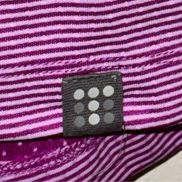 Title Nine Layli Purple Striped & Polka Dot Athletic Dress Size Extra Small - Picture 6 of 10